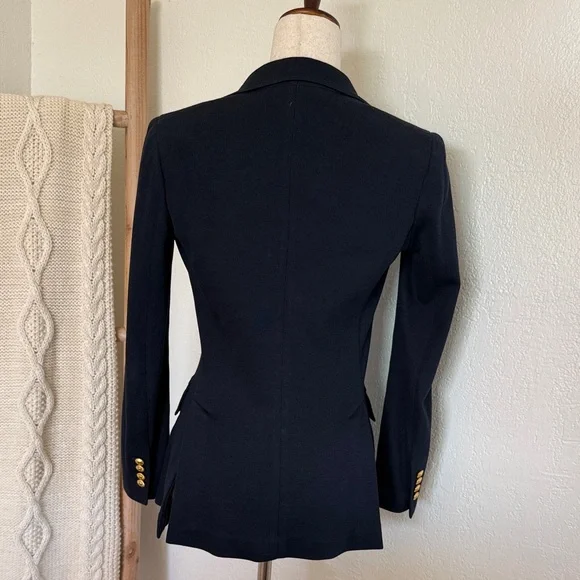 Polo Ralph Lauren Navy and Gold Blazer size 0 - Picture 3 of 5